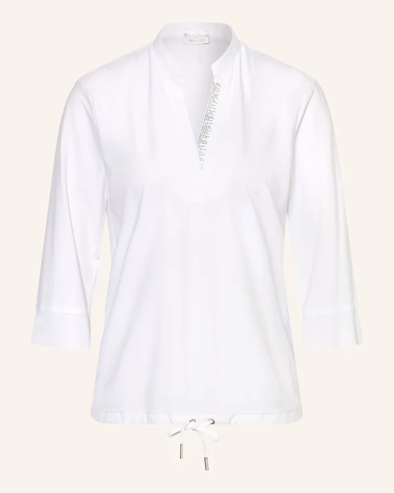 Sportalm Blusenshirt Mit 3/4-Arm Und Schmucksteinen weiss Weiss