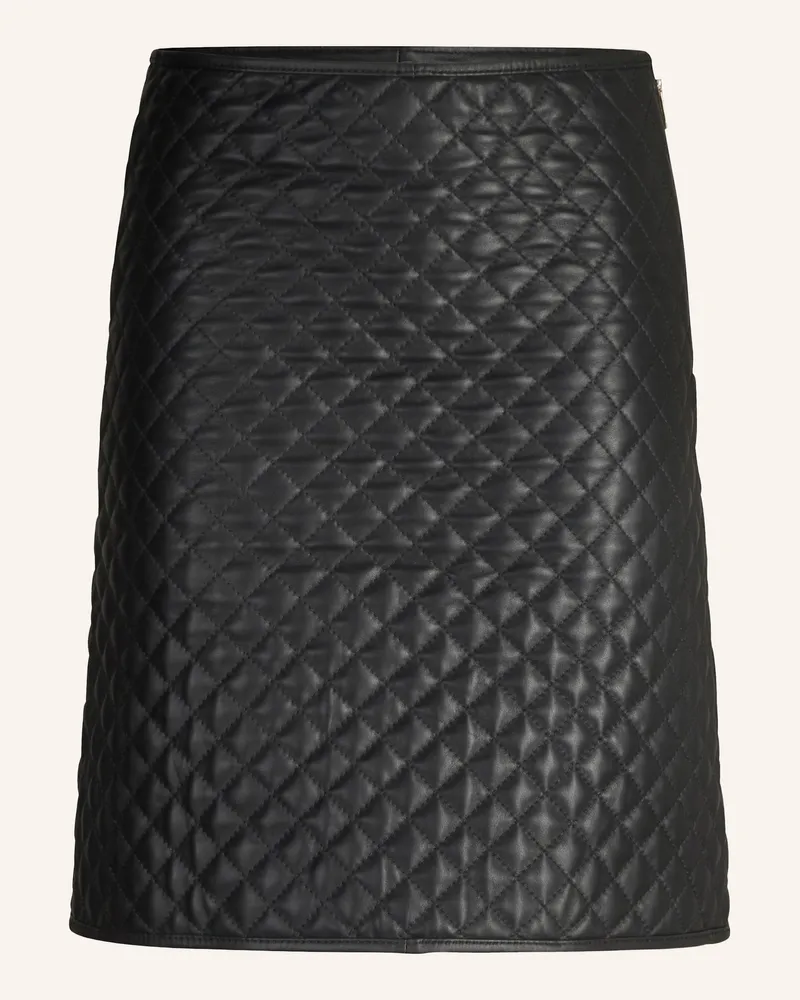 JOOP! Lederrock schwarz Schwarz