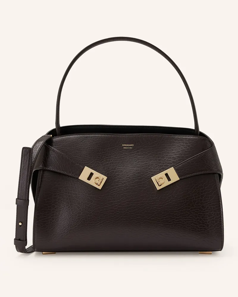 Ferragamo Handtasche Hug schwarz Schwarz