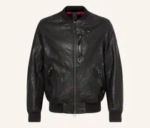 Lederblouson Faulkner schwarz