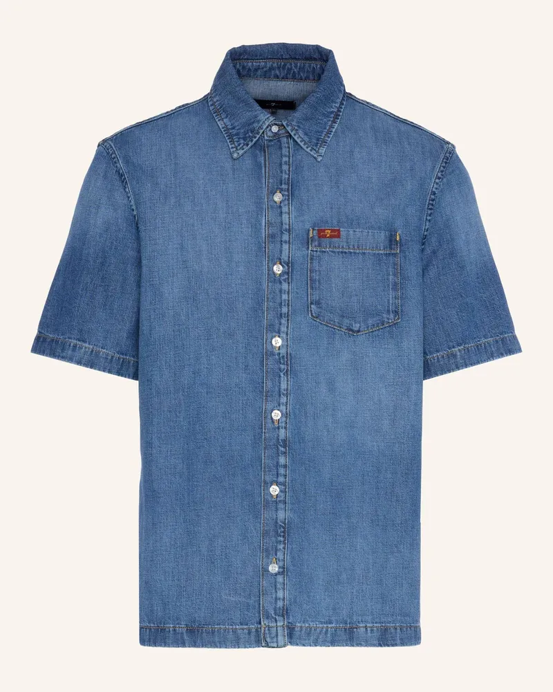 7 for all mankind Denim S Regular Shirt blau Blau