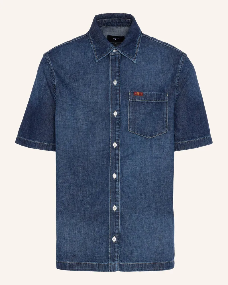 7 for all mankind Denim S Regular Shirt blau Blau