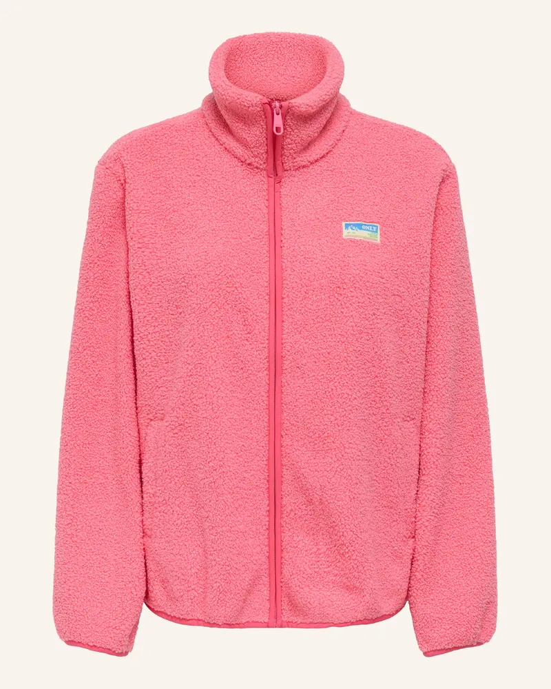 only Teddyfell-Jacke pink Pink