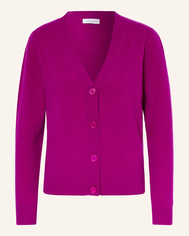 Darling Harbour Strickjacke aus Cashmere Fuchsia