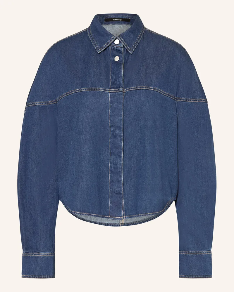 someday. Jeansbluse Zolya blau Blau