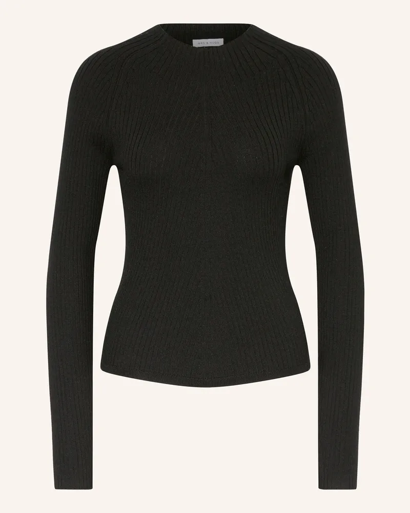 Mrs & HUGS Pullover Schwarz
