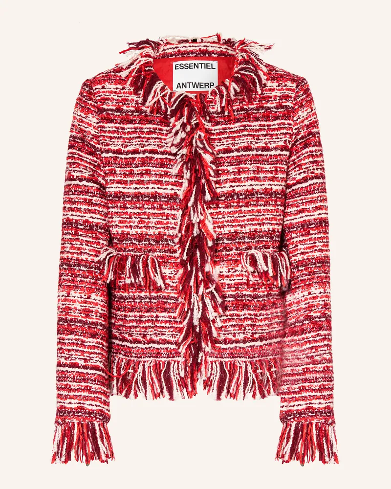 Essentiel Bouclé-Jacke ISKRA Weiss