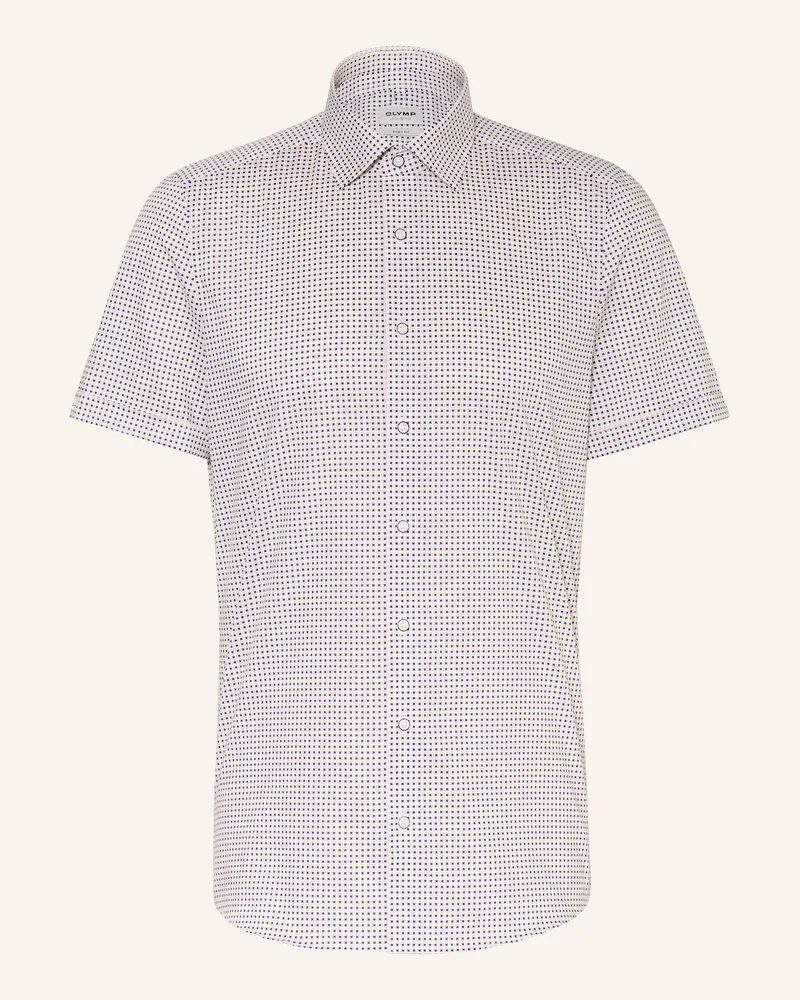 Olymp Kurzarm-Hemd Level Five Body Fit beige Weiss