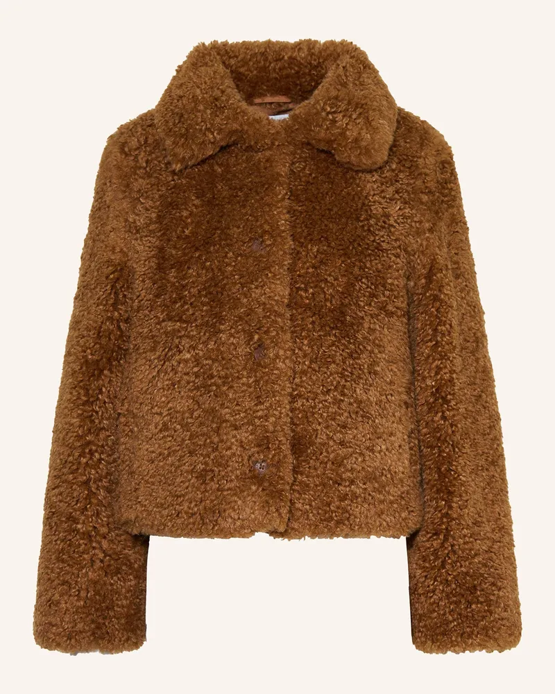 Marc O'Polo Teddyfell-Jacke Braun