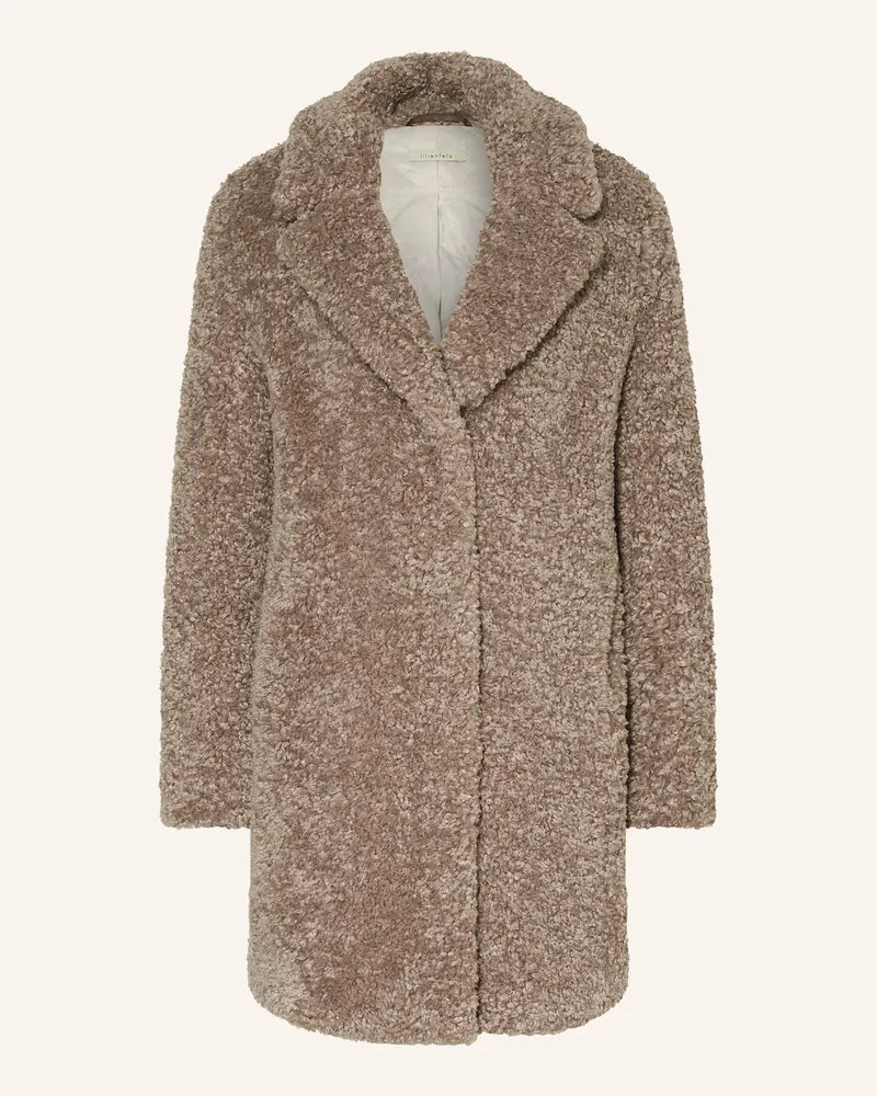 lilienfels Teddyfell-Mantel Taupe