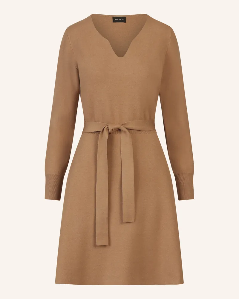 Apart Strickkleid Camel