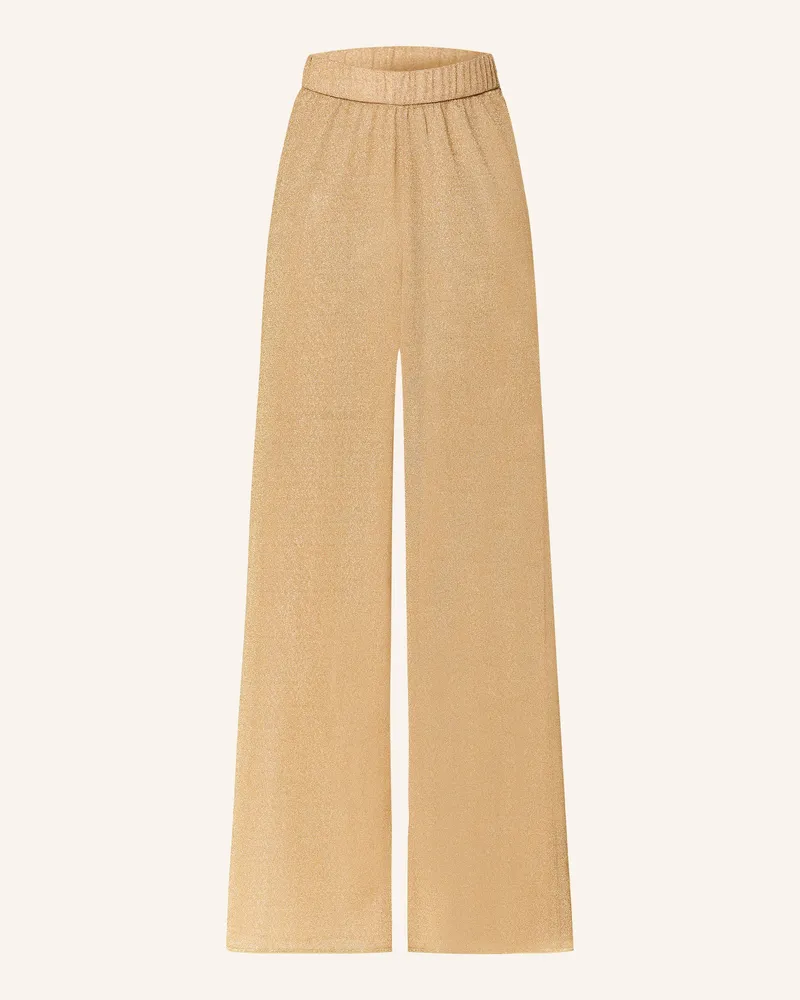 Oséree Marlenehose Lumiere Mit Glitzergarn gold Gold
