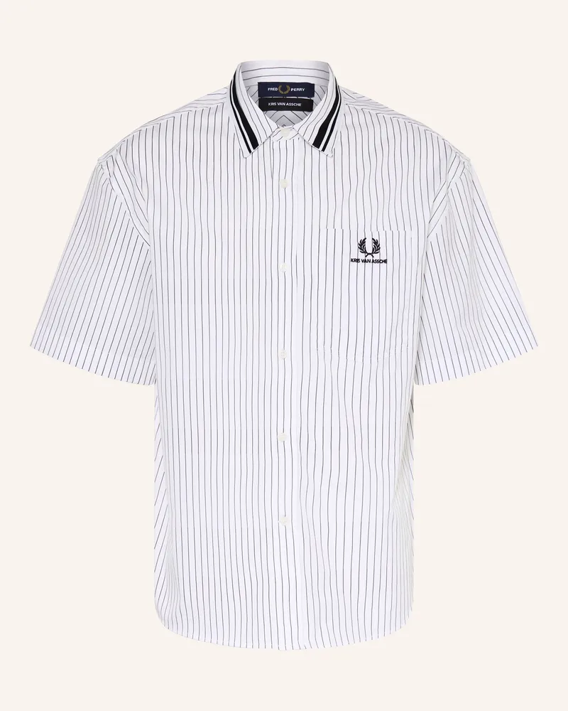 Fred Perry Kurzarm-Hemd Comfort Fit Weiss