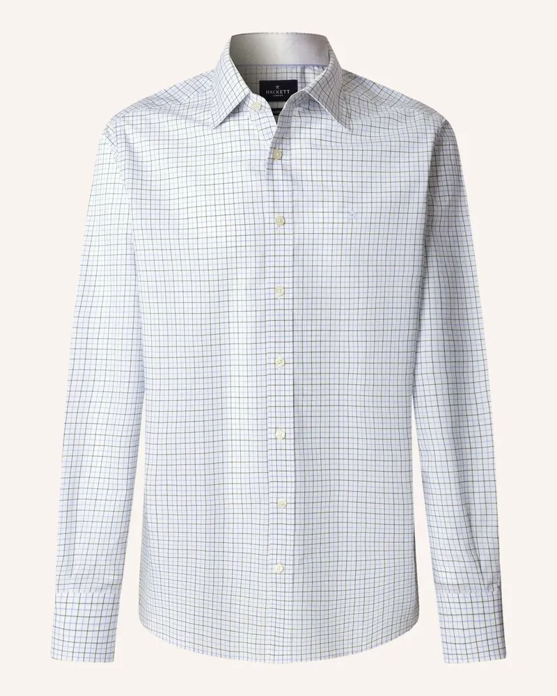Hackett Freizeithemd Poplin Tattersall gruen Grün