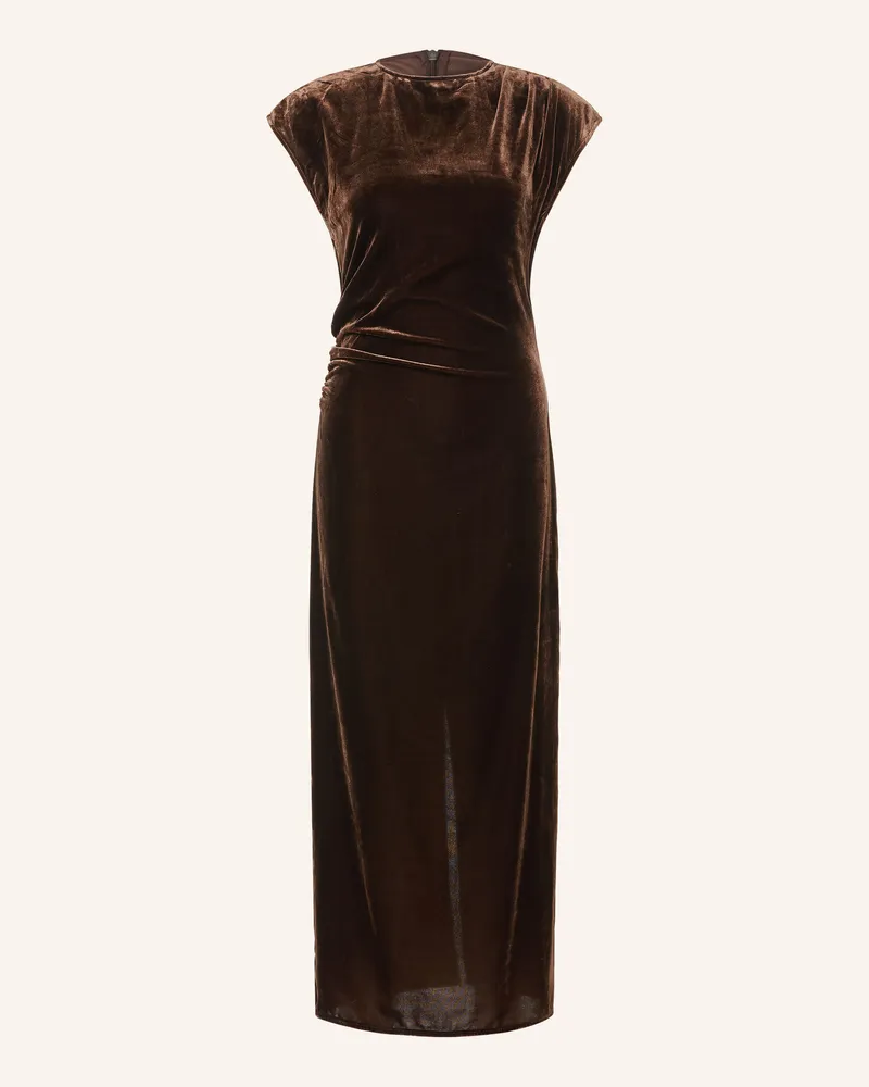 MOSS COPENHAGEN Samtkleid Mscheila braun Dunkelbraun