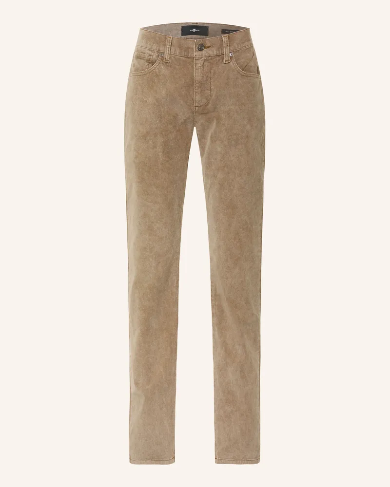 7 for all mankind Cordhose The Straight Straight Fit beige Beige