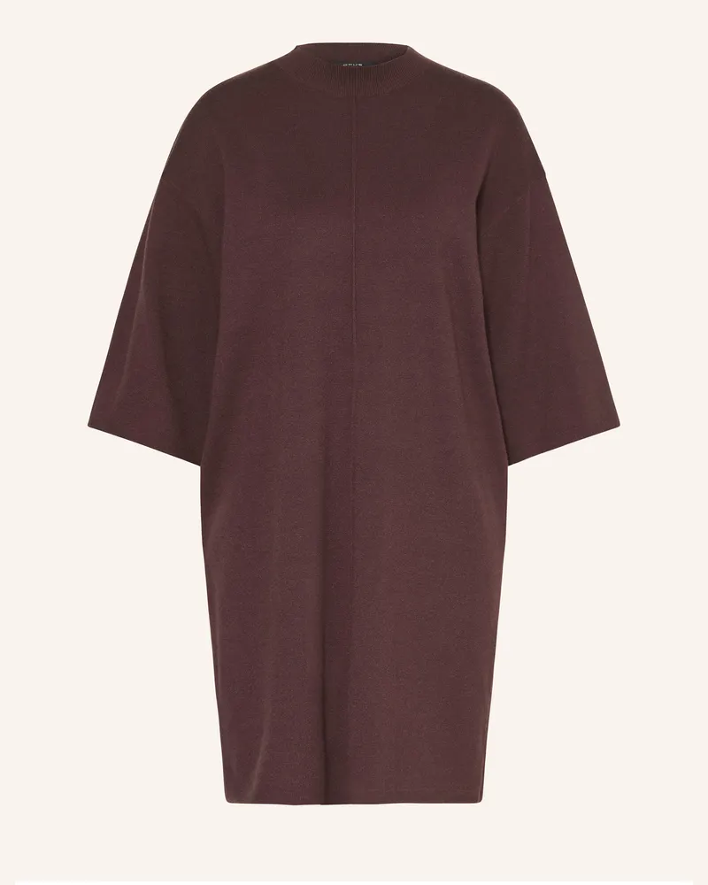 OPUS Strickkleid Wanalo Mit 3/4-Arm lila Dunkelrot