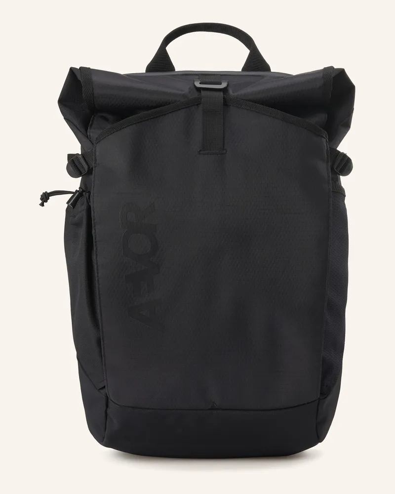 AEVOR Rucksack Roll Pack 2.0 26 L Mit Laptop-Fach schwarz Schwarz
