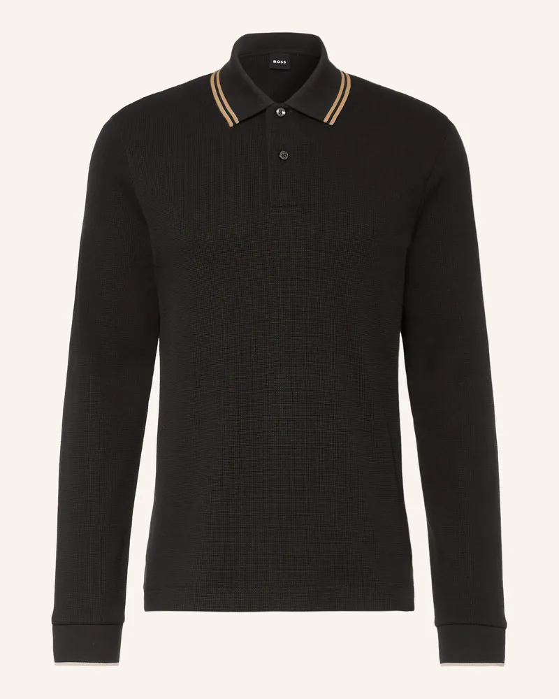 HUGO BOSS Piqué-Poloshirt Pittman schwarz Schwarz