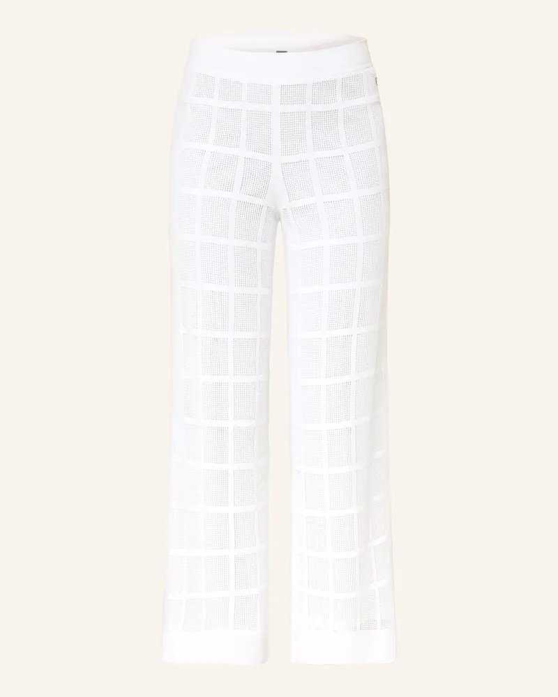 Marc Cain Hose Welkom Aus Mesh weiss 110