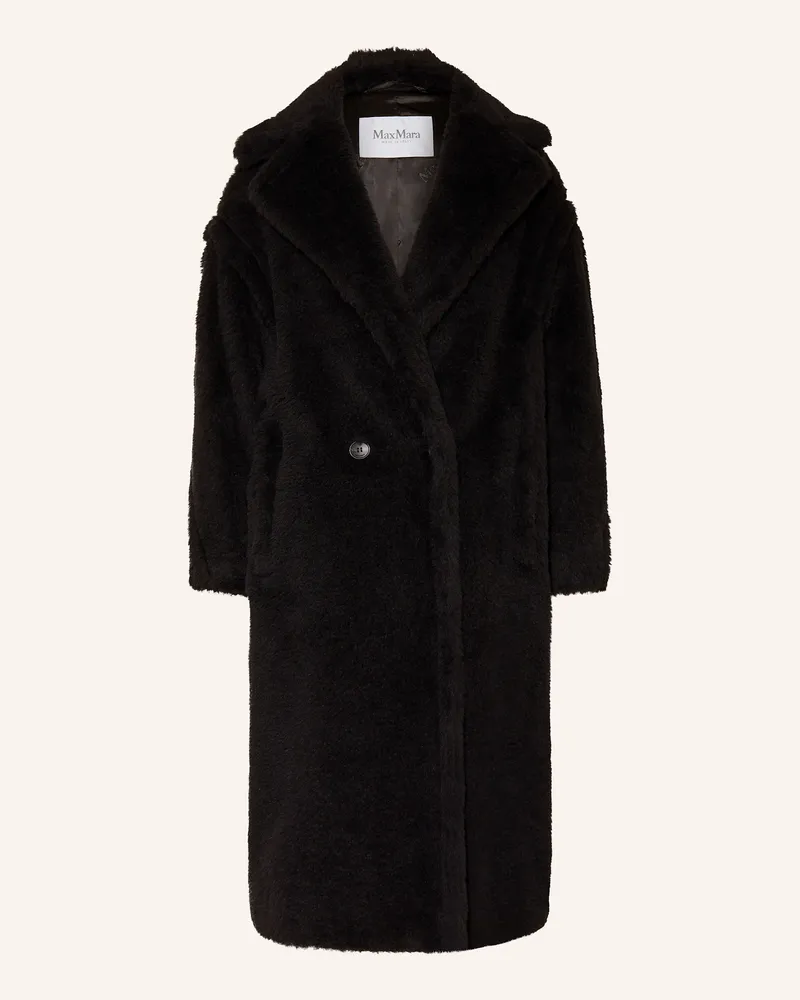 Max Mara Kunstfell-Mantel Tedgirl Mit Alpaka schwarz Schwarz