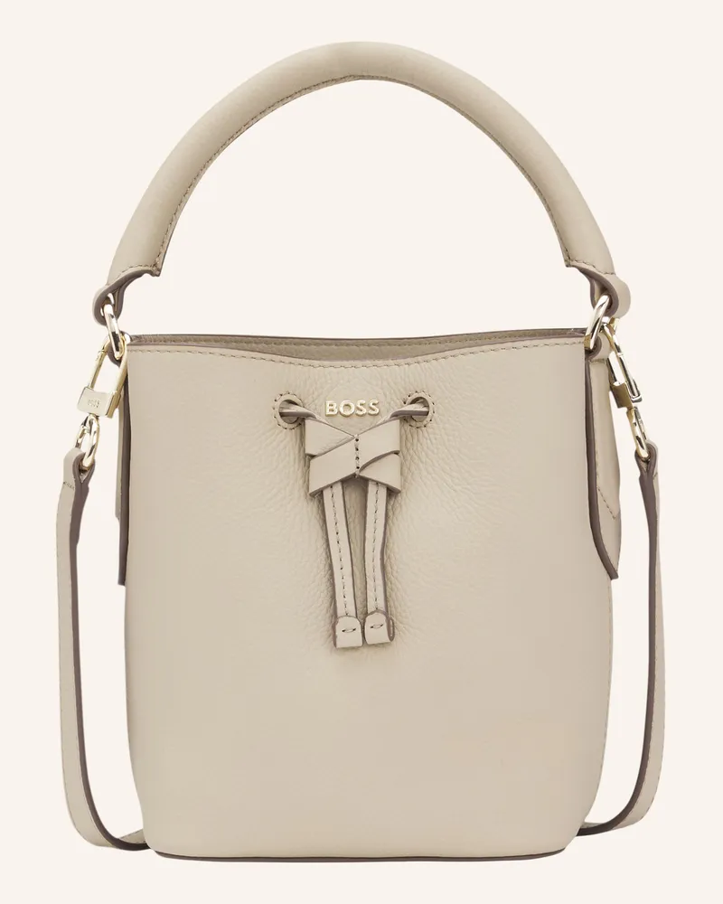 HUGO BOSS Umhängetasche LENAH SM BUCKET Beige