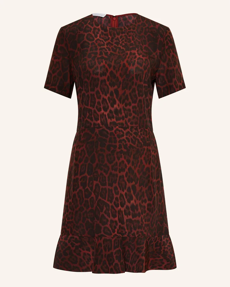 Stella McCartney Seidenkleid Dunkelrot