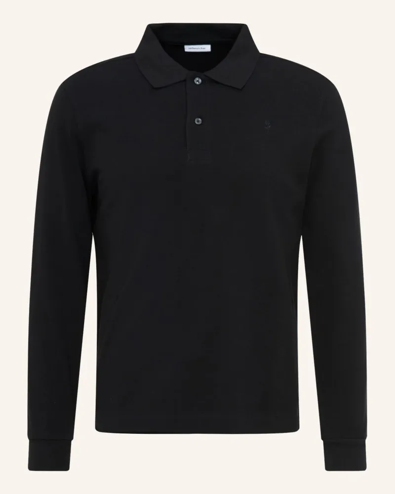 Seidensticker Polo, Polo-Shirt Slim Fit Schwarz
