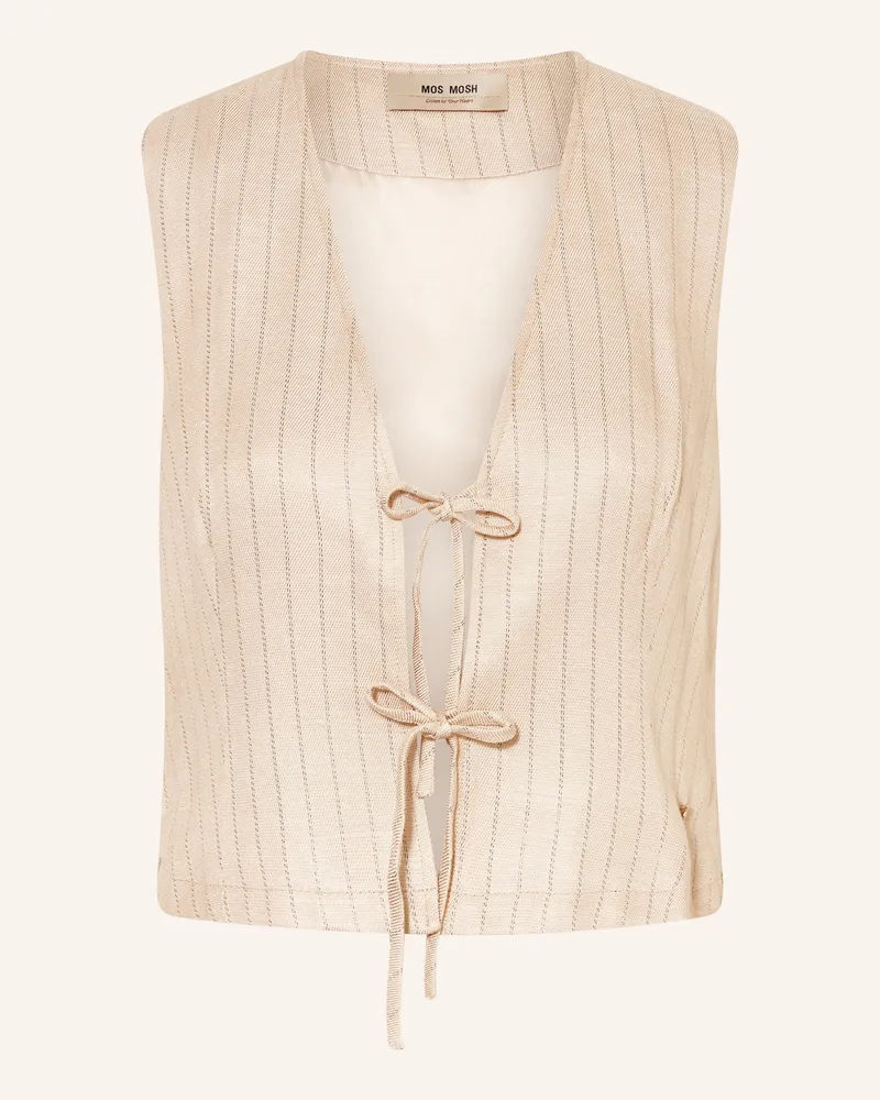 Mos Mosh Cropped-Weste MMELVA INAH Beige