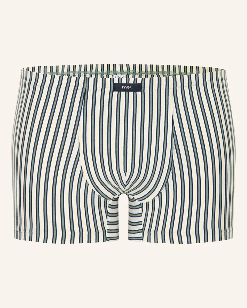 Mey Boxershorts Serie Palm Stripes gruen Gelb