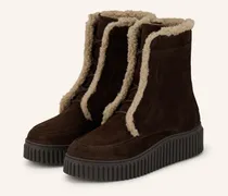 Plateau-Boots braun