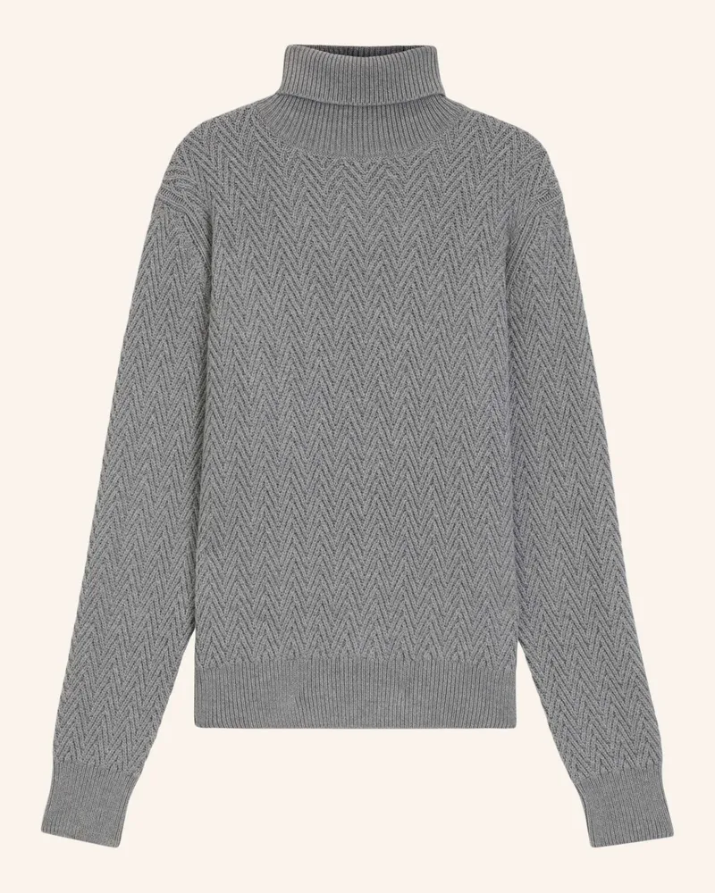 HUGO BOSS Pullover H-HATILO Regular Fit Silber