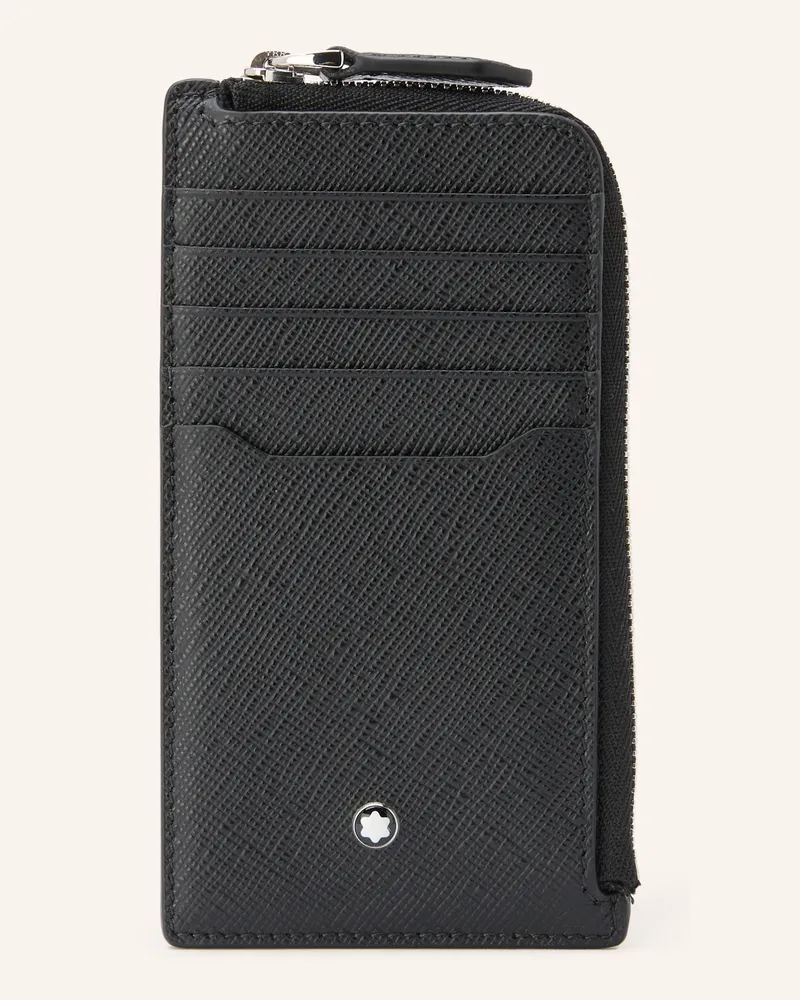 Montblanc Saffiano-Kartenetui Sartorial schwarz Schwarz