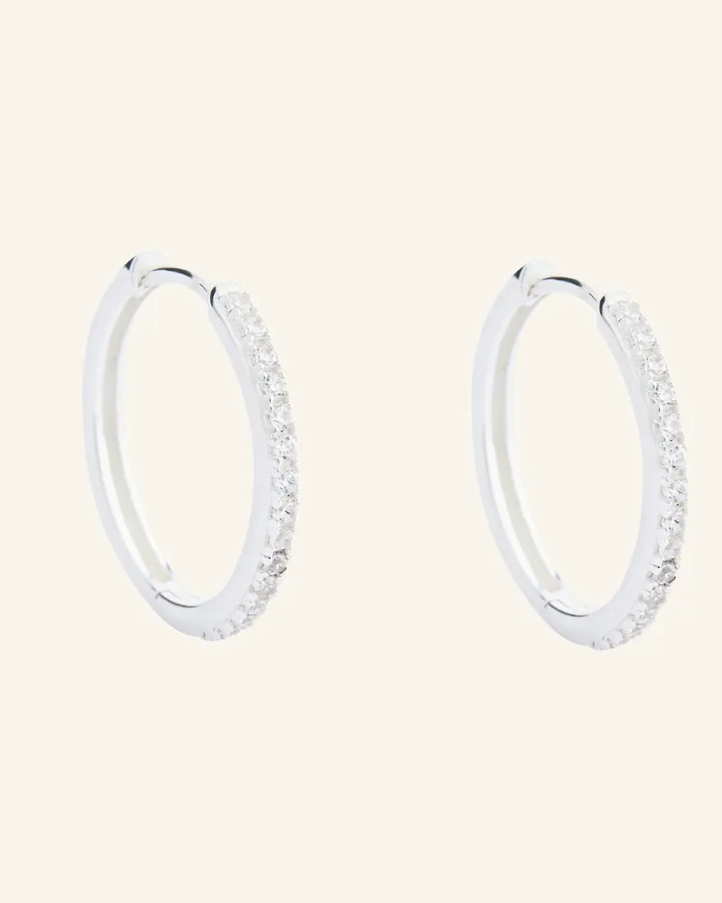 POMPIDOU Creolen Lillian Small Pavé By Glambou silber Silber