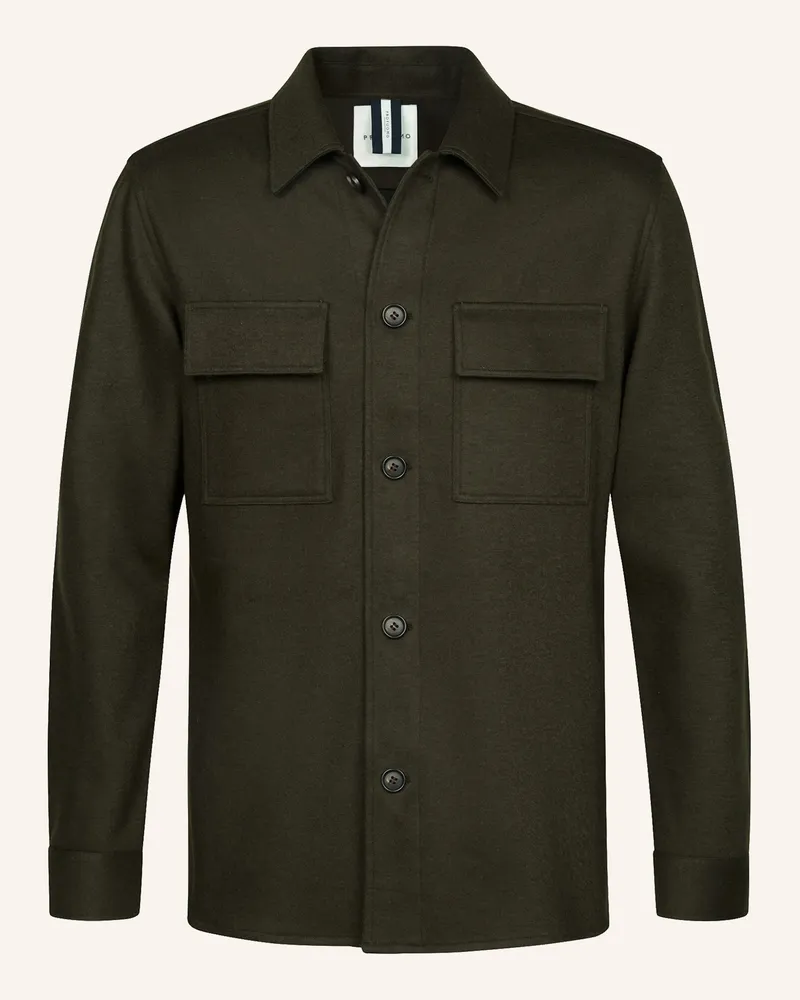 Profuomo Herren Overshirt Dunkelgrün