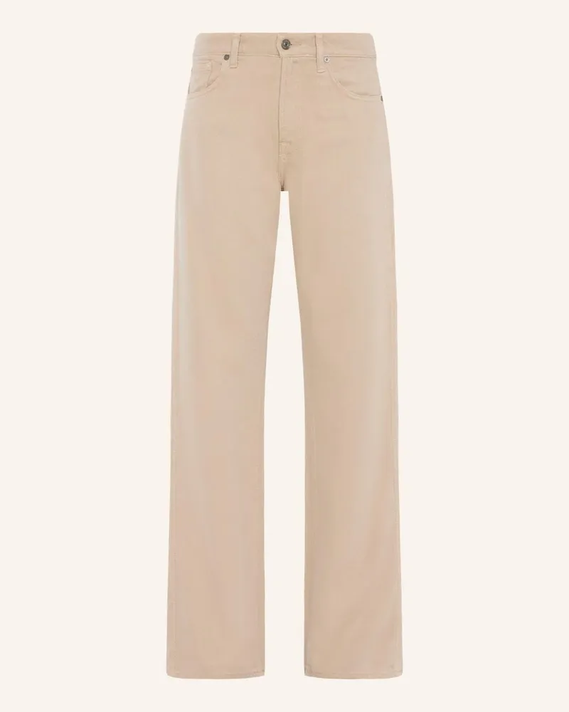 7 for all mankind Pant TESS TROUSER Straight fit Beige