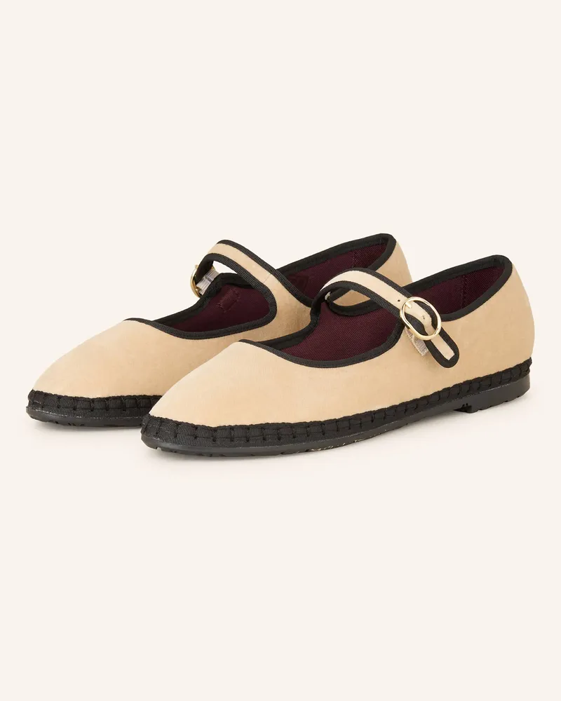 FLABELUS Ballerinas THEODORA Hellbraun
