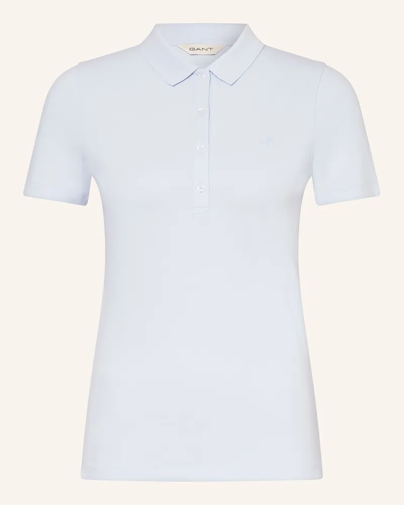 Gant Piqué-Poloshirt Hellblau