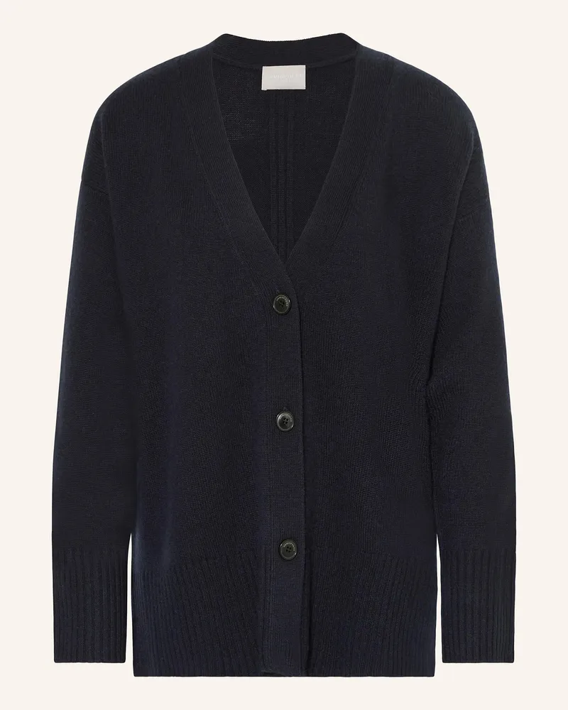hemisphere Oversized-Strickjacke mit Cashmere Dunkelblau