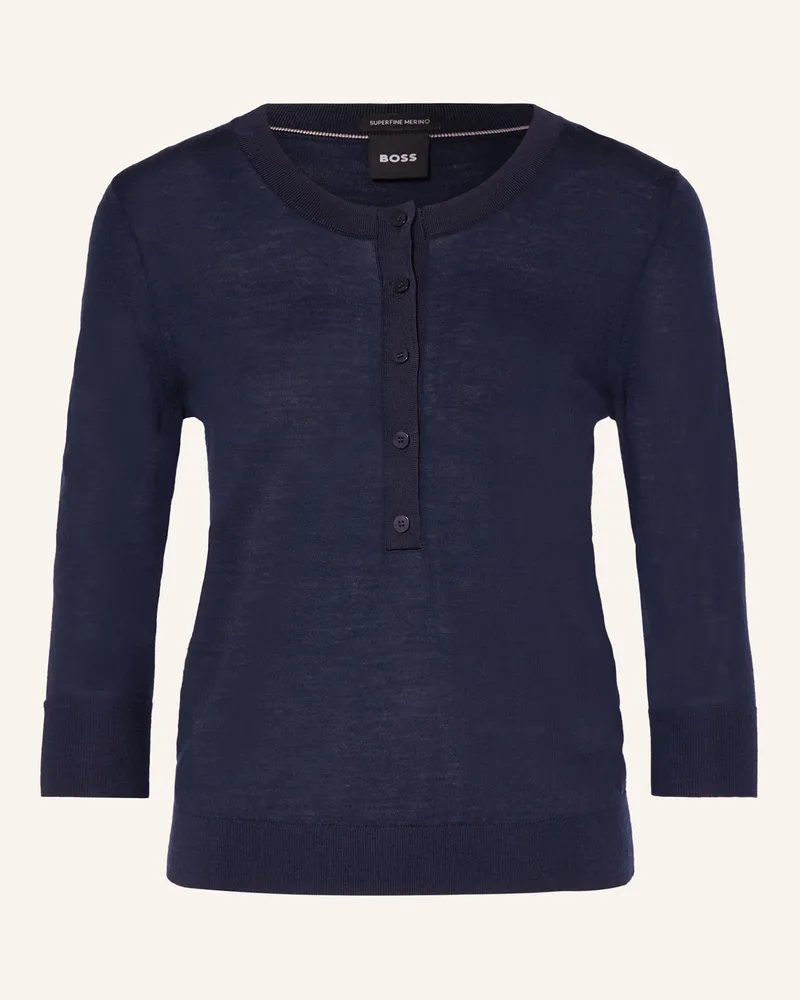HUGO BOSS Pullover FIBLURE Dunkelblau