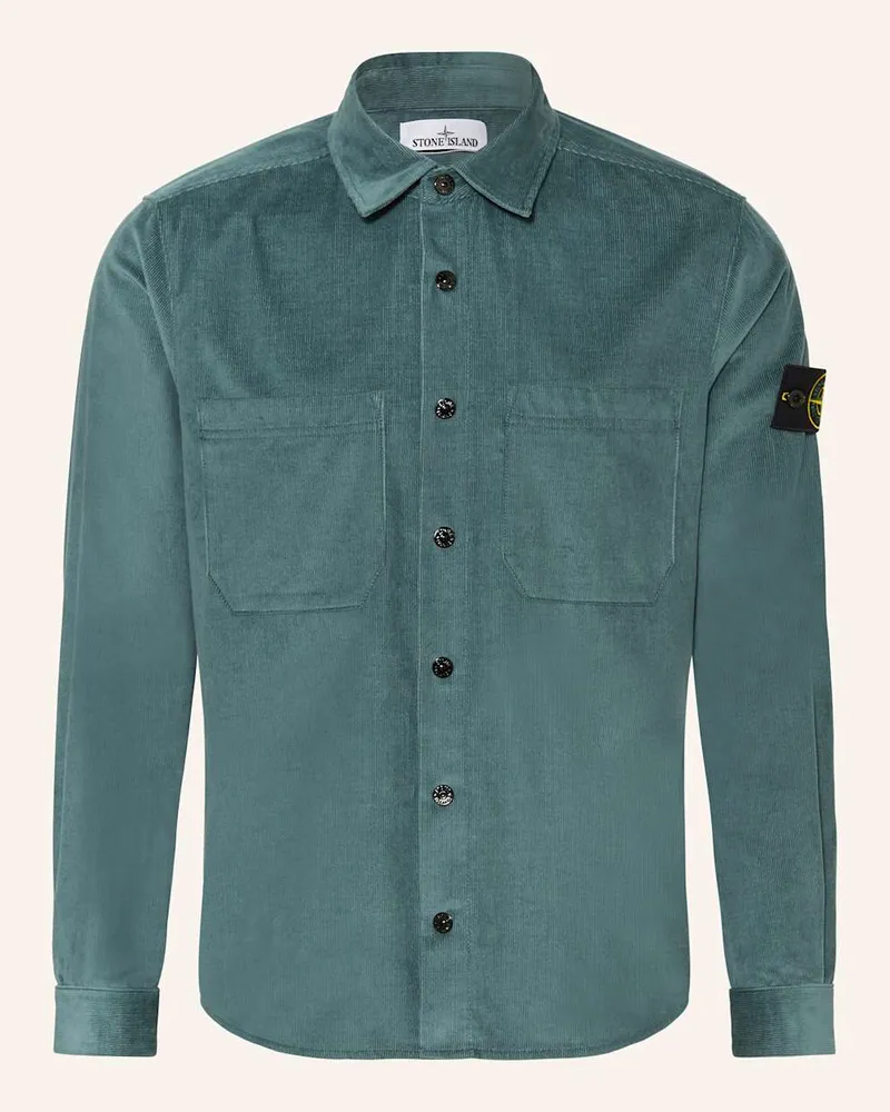 Stone Island Cord-Overjacket Gruen