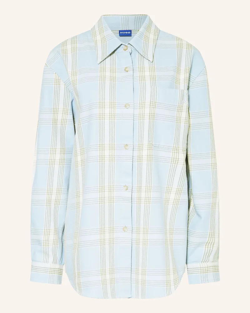 HUGO BOSS Hemdbluse Ecristy blau Hellblau