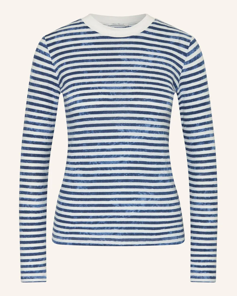 Stefan Brandt Longsleeve Feriel Aus Leinen blau Blau