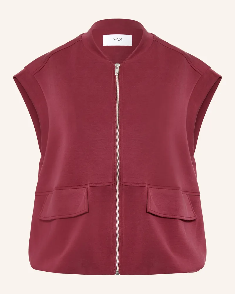 Y.A.S Sweatweste rot Dunkelrot