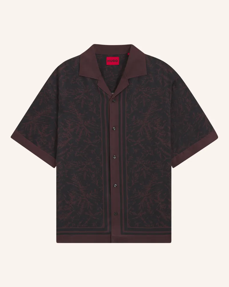 HUGO BOSS Casual Hemd Espino Oversize Fit braun Braun
