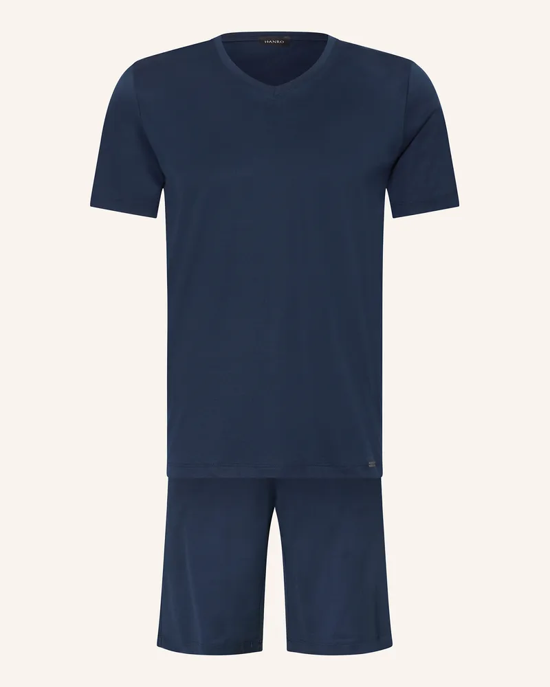 Hanro Shorty-Schlafanzug NIGHT SELECTION Dunkelblau