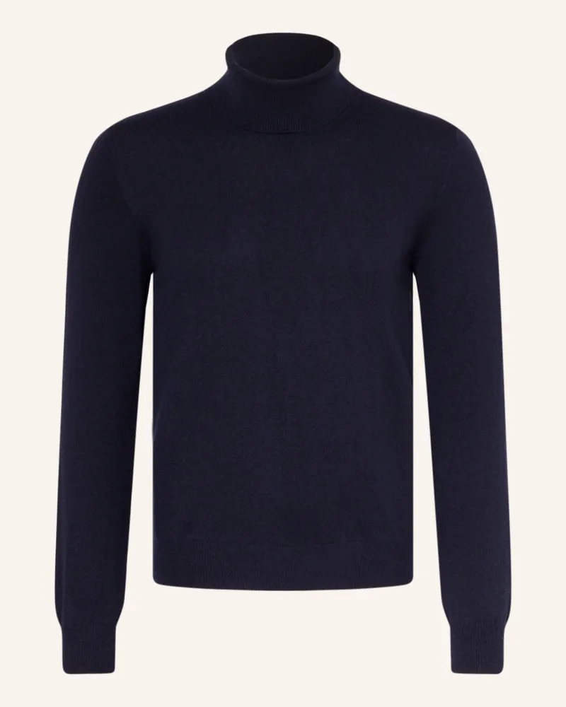 Gran Sasso Rollkragenpullover blau Dunkelblau