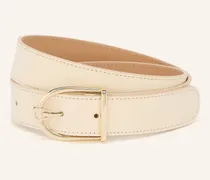 Ledergürtel beige