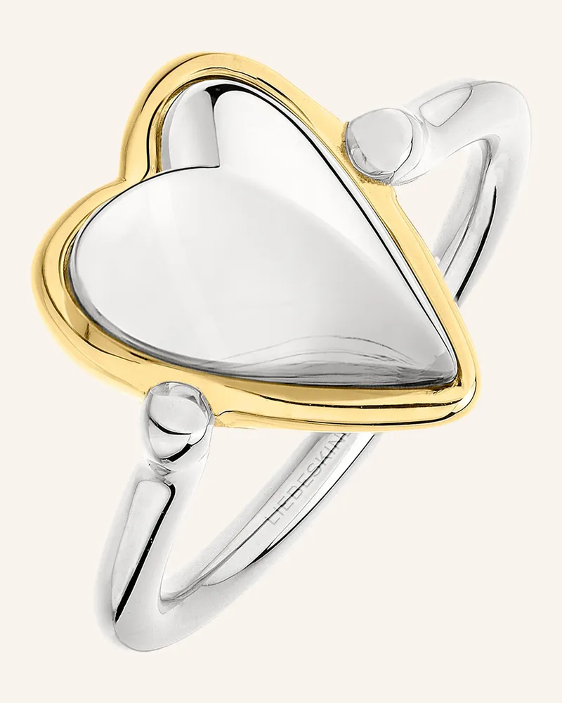 Liebeskind Ring  Aus  Edelstahl silber Silber