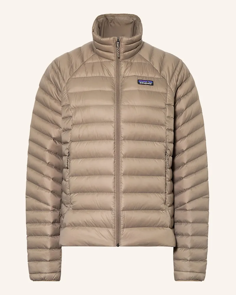 Patagonia Lightweight-Daunenjacke Down Sweater braun Khaki